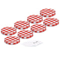 Lot de 8 Couvercles et Etiquettes pour pots de Confiture 210g