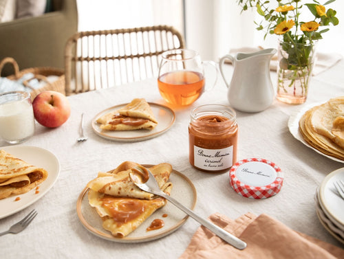 Karamel met gezouten boter en de bijhorende metalen lepel - Bonne Maman BE - 3