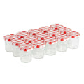 Set van 15 kleine potjes 50 g - rood