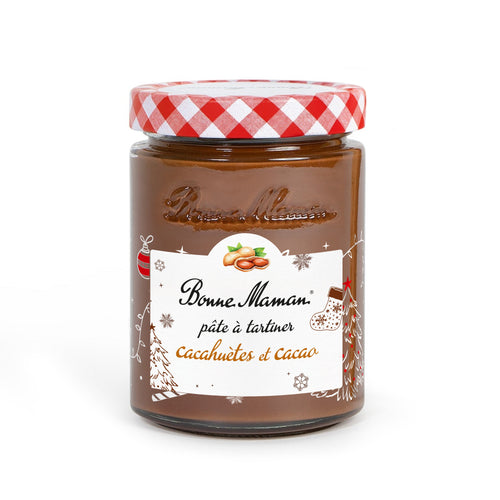 Pâte à tartiner cacahuètes et cacao - édition Noël - Bonne Maman BE - 1