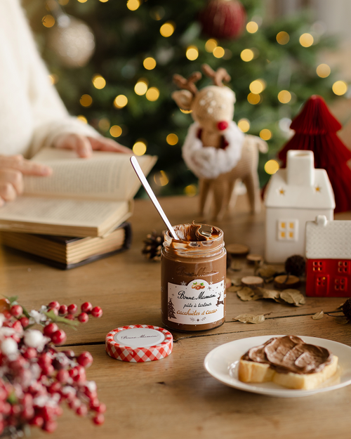 Pâte à tartiner cacahuètes et cacao - édition Noël - Bonne Maman BE - 1