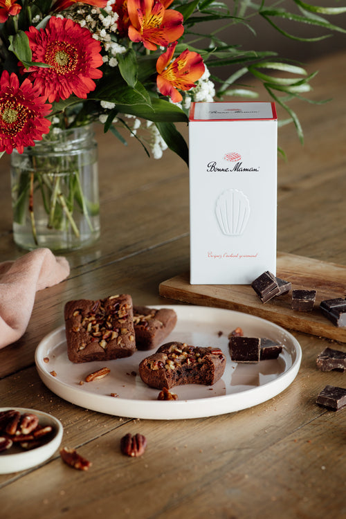 Chocolade- en pecannotenbrownies - Bonne Maman BE - 1