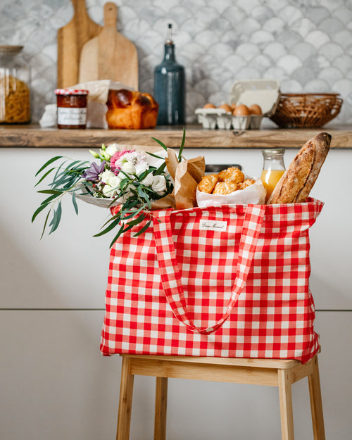 draagtas met ruitjespatroon - Bonne Maman BE - 2