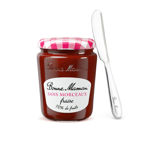 Confiture de Fraise SANS MORCEAUX et son tartineur - Bonne Maman BE - 1