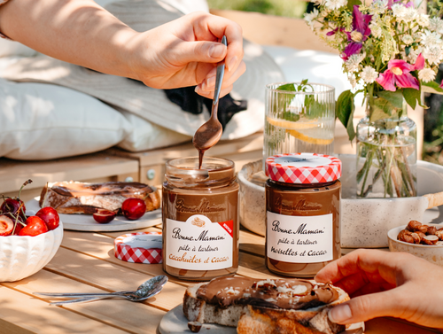 Duo de Pâtes à Tartiner et leur tartineur en métal - Bonne Maman BE - 2
